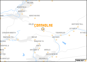 map of Cornholme