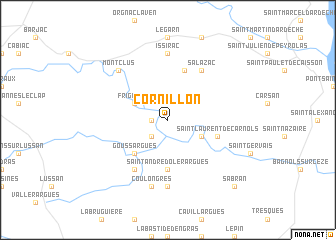 map of Cornillon