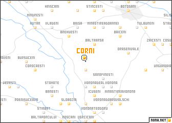 map of Corni