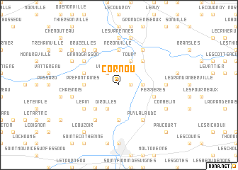 map of Cornou