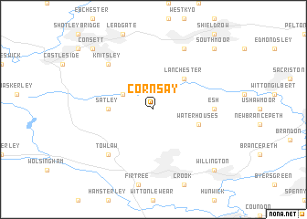 map of Cornsay