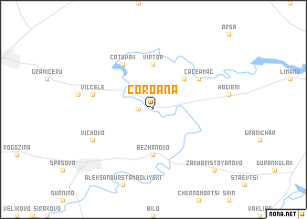 map of Coroana