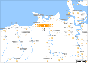 map of Coroconog