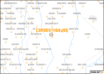 map of Coroeştii de Jos