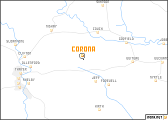 map of Corona