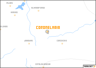 map of Coronel Maia