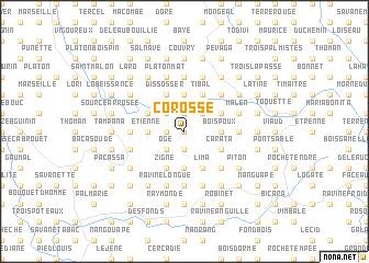 map of Corosse