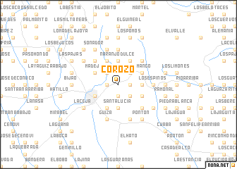 map of Corozo
