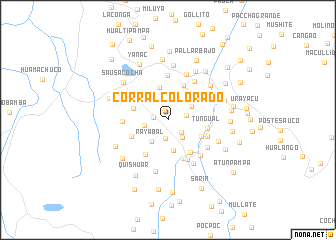 map of Corral Colorado