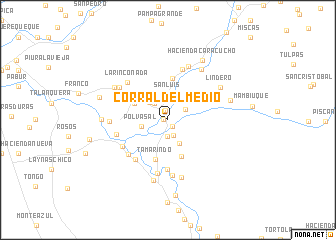 map of Corral del Medio