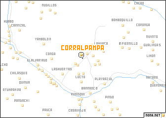 map of Corral Pampa