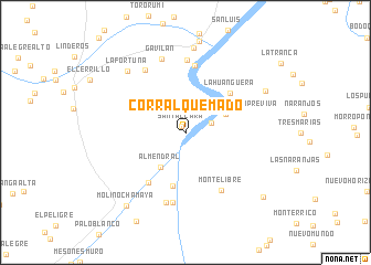 map of Corral Quemado