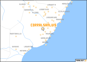 map of Corral San Luis