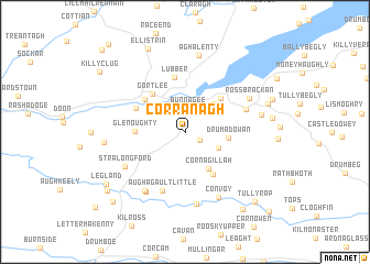 map of Corranagh