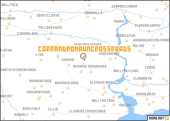 map of Corrandromaun Cross Roads