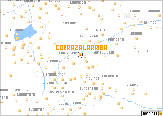 map of Corrazal Arriba