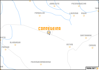 map of Corredeira