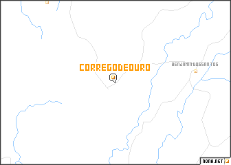 map of Córrego de Ouro