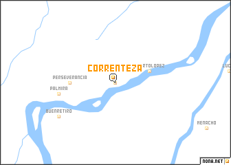 map of Correnteza