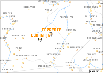 map of Corrente