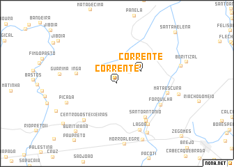 map of Corrente