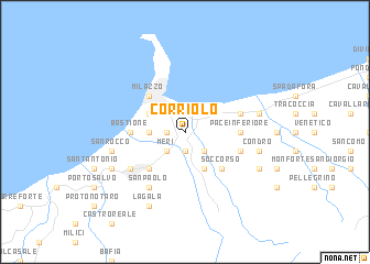 map of Corriolo