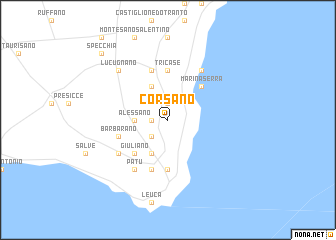 map of Corsano