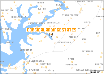 map of Corsica Landing Estates