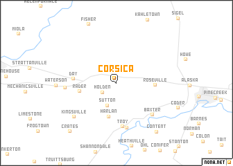map of Corsica