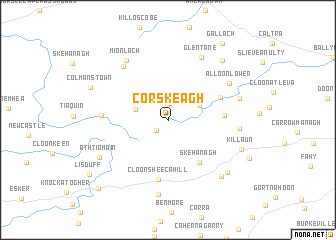 map of Corskeagh