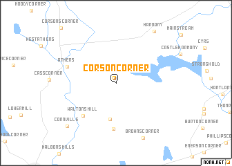 map of Corson Corner