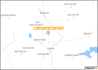 map of Corsons Corner