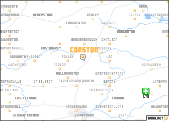 map of Corston