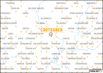map of Cortegaça