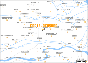 map of Corte la Casona