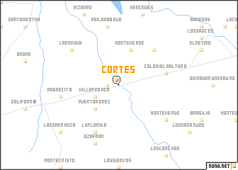 map of Cortés