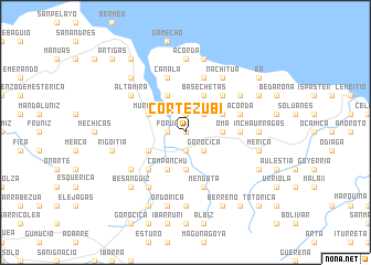 map of Cortézubi