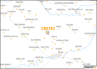 map of Cortez
