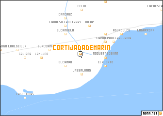 map of Cortijada de Marín