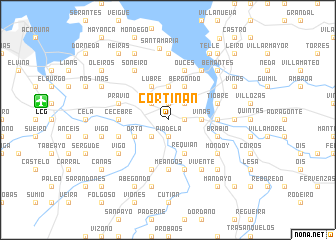 map of Cortiñán