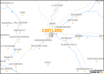 map of Cortland
