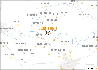 map of Cortner