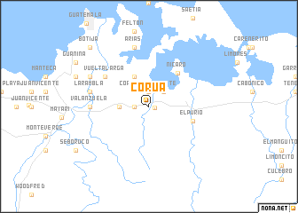 map of Corúa