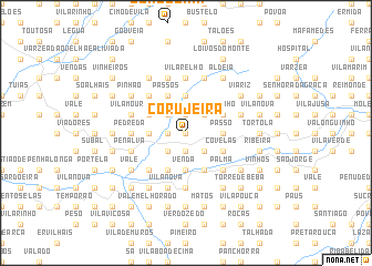 map of Corujeira