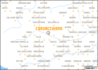 map of Corvacchiano