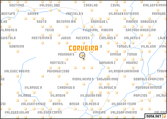 map of Corveira