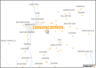map of Corwins Corners
