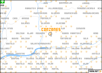 map of Corzanes