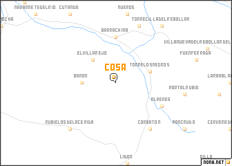 map of Cosa