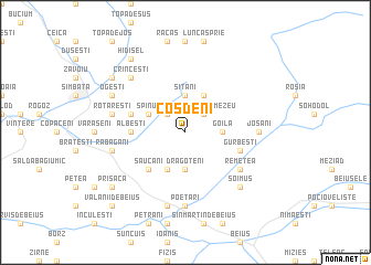 map of Coşdeni